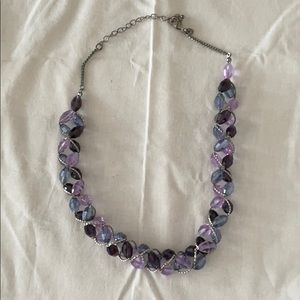Crystal purple necklace
